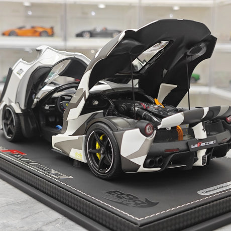 [BBR] 1:18 Ferrari 2013 LaFerrari White Camo Model Car Die-Cast
