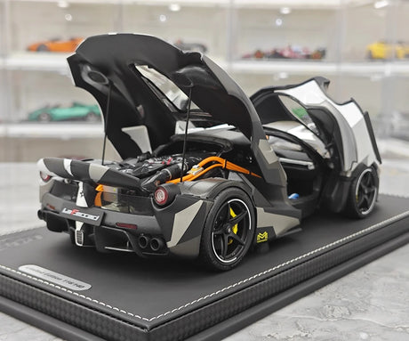 [BBR] 1:18 Ferrari 2013 LaFerrari White Camo Model Car Die-Cast