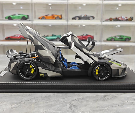 [BBR] 1:18 Ferrari 2013 LaFerrari White Camo Model Car Die-Cast