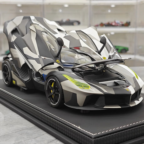 [BBR] 1:18 Ferrari 2013 LaFerrari White Camo Model Car Die-Cast