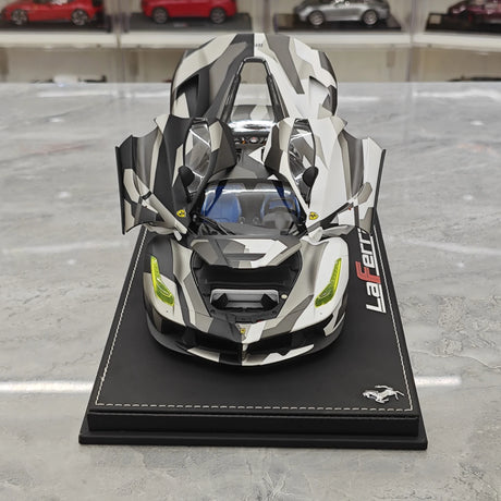 [BBR] 1:18 Ferrari 2013 LaFerrari White Camo Model Car Die-Cast