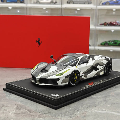 [BBR] 1:18 Ferrari 2013 LaFerrari White Camo Model Car Die-Cast