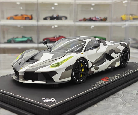 [BBR] 1:18 Ferrari 2013 LaFerrari White Camo Model Car Die-Cast