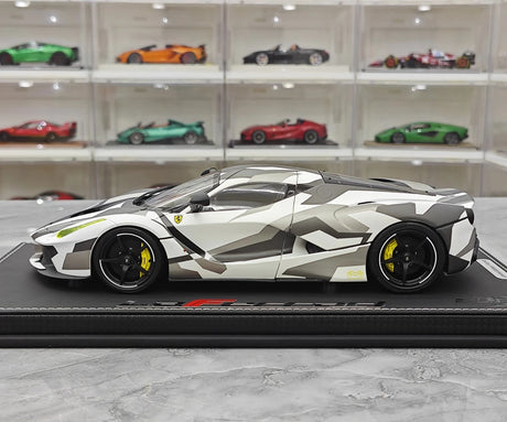 [BBR] 1:18 Ferrari 2013 LaFerrari White Camo Model Car Die-Cast