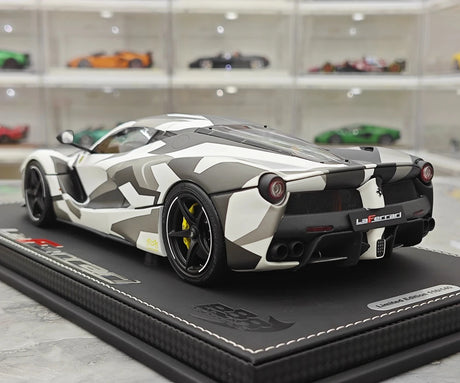 [BBR] 1:18 Ferrari 2013 LaFerrari White Camo Model Car Die-Cast