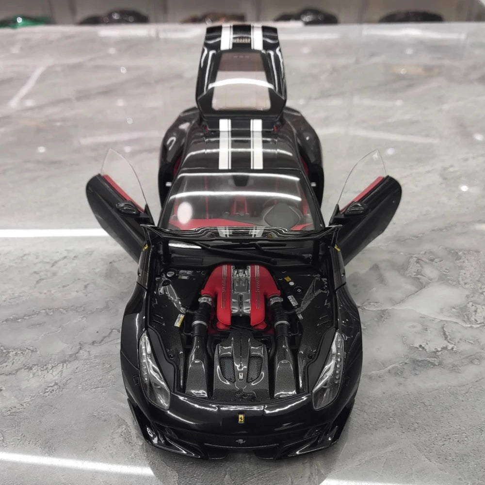 [BBR] 1:18 Ferrari 2015 F12 TDF Black Model Car Die-Cast