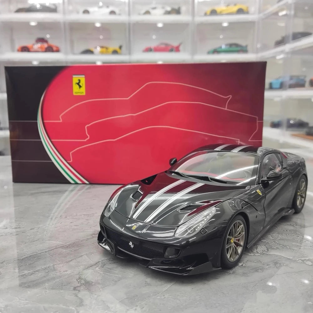 [BBR] 1:18 Ferrari 2015 F12 TDF Black Model Car Die-Cast