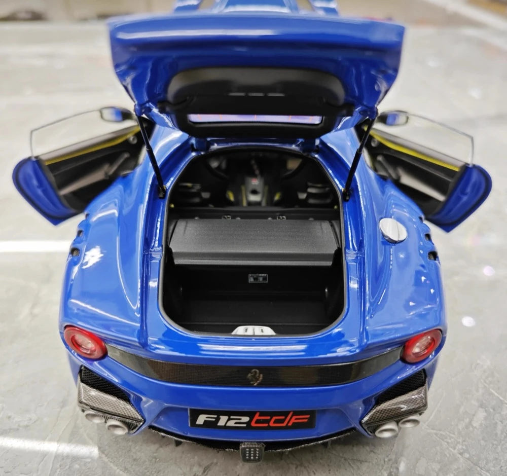 [BBR] 1:18 Ferrari 2015 F12 TDF Blue Model Car Die-Cast