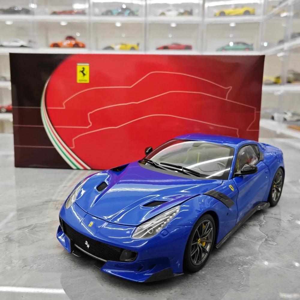 [BBR] 1:18 Ferrari 2015 F12 TDF Blue Model Car Die-Cast