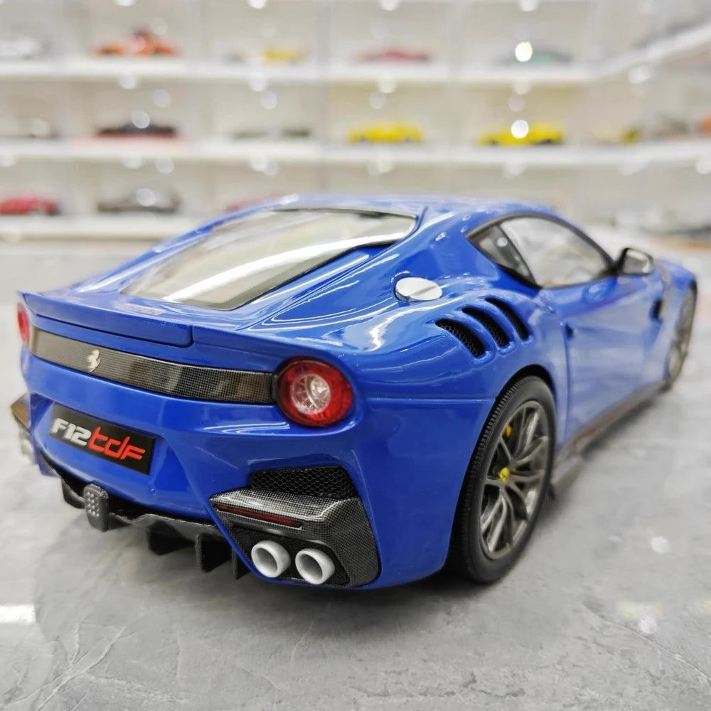 [BBR] 1:18 Ferrari 2015 F12 TDF Blue Model Car Die-Cast