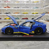 [BBR] 1:18 Ferrari 2015 F12 TDF bleu & jaune Line voiture miniature Die-Cast