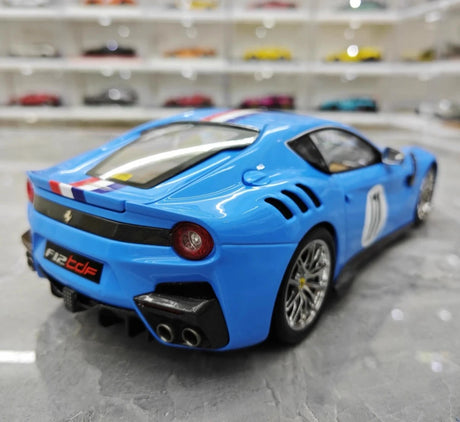 [BBR] 1:18 Ferrari 2015 F12 TDF Cyan Model Car Die-Cast