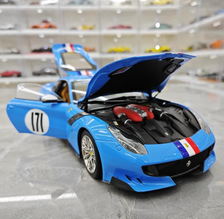 [BBR] 1:18 Ferrari 2015 F12 TDF Cyan Model Car Die-Cast