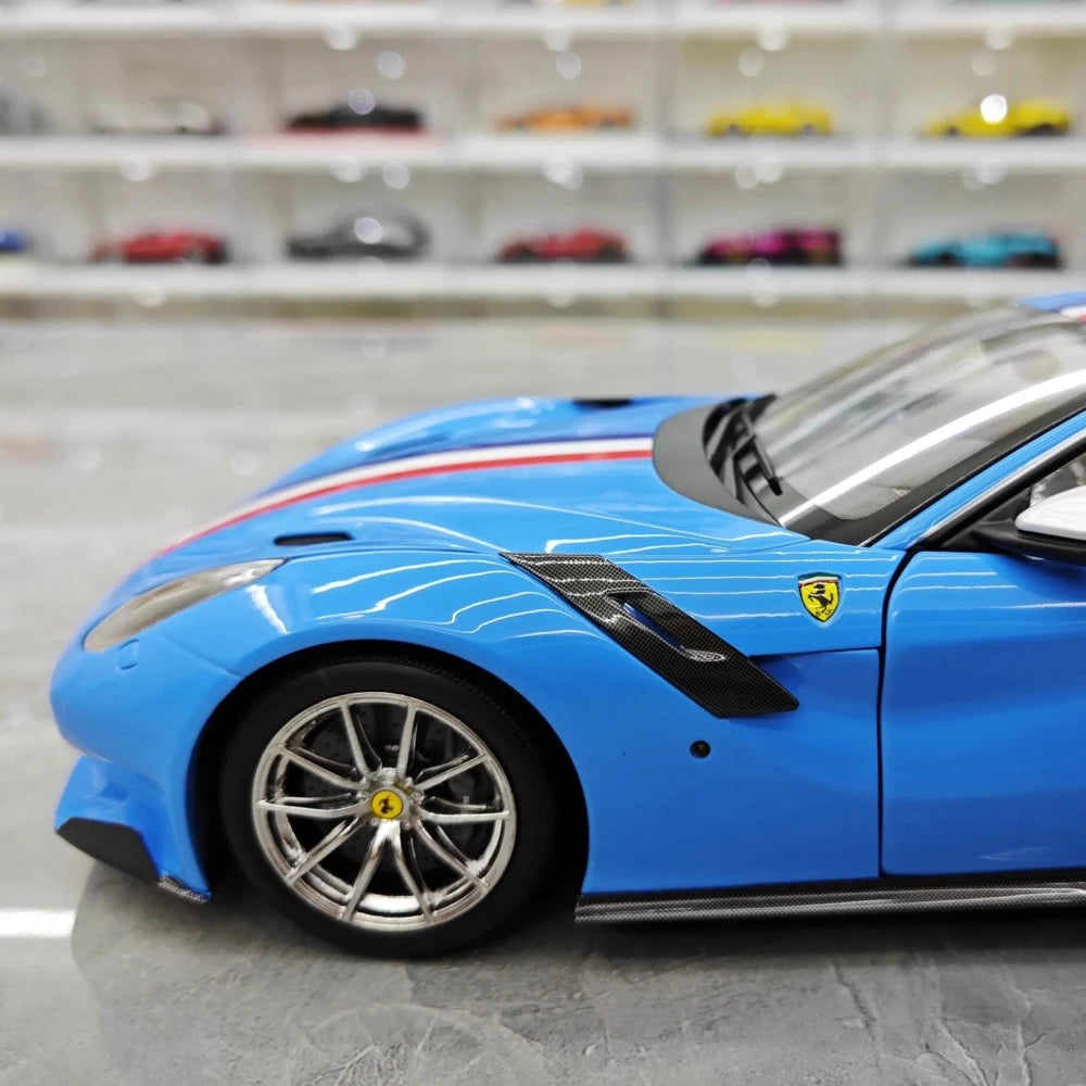 [BBR] 1:18 Ferrari 2015 F12 TDF Cyan Model Car Die-Cast