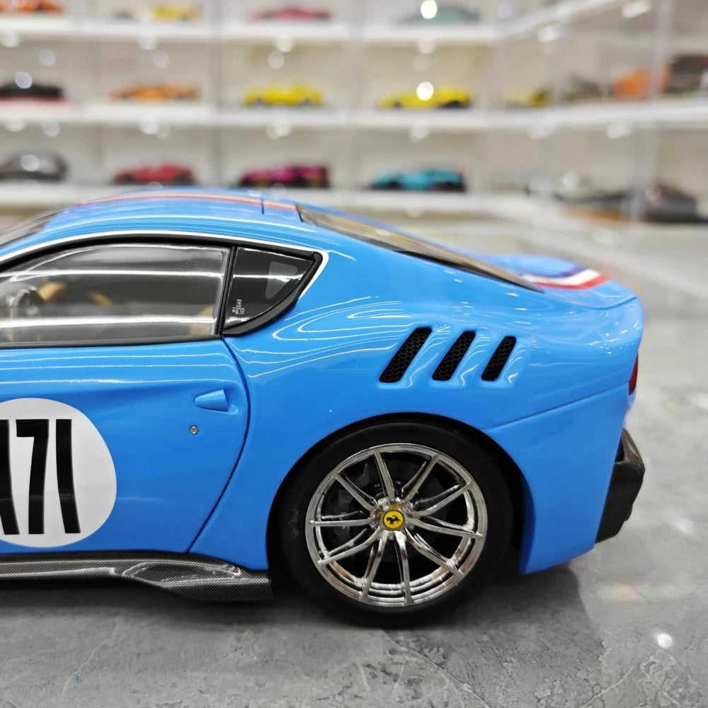[BBR] 1:18 Ferrari 2015 F12 TDF Cyan Model Car Die-Cast