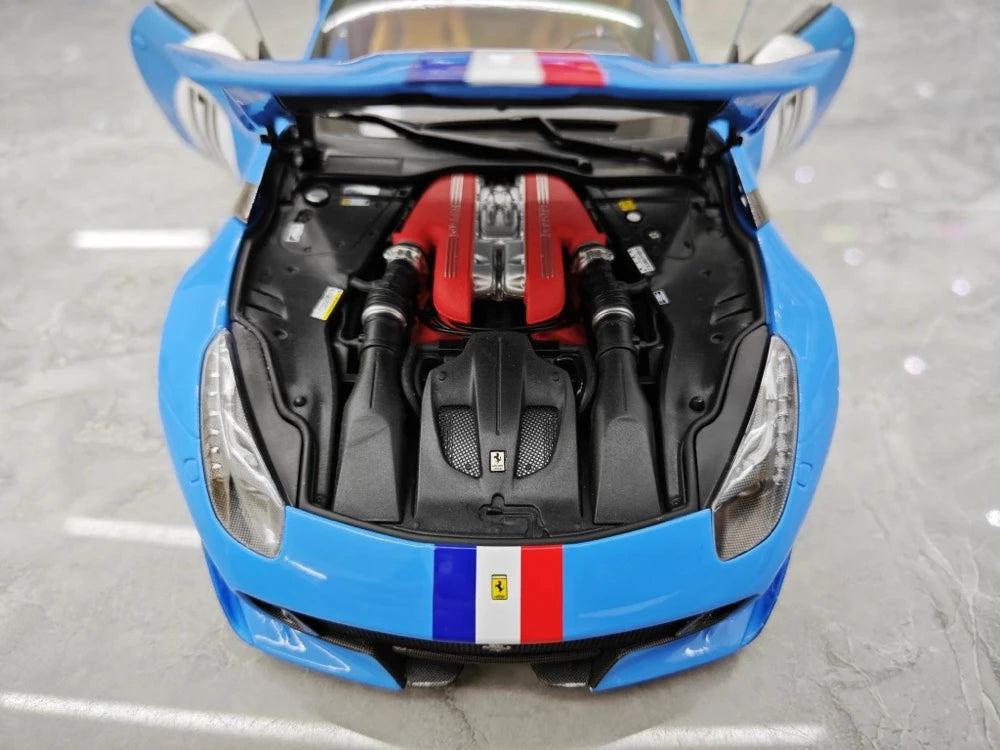 [BBR] 1:18 Ferrari 2015 F12 TDF Cyan Model Car Die-Cast