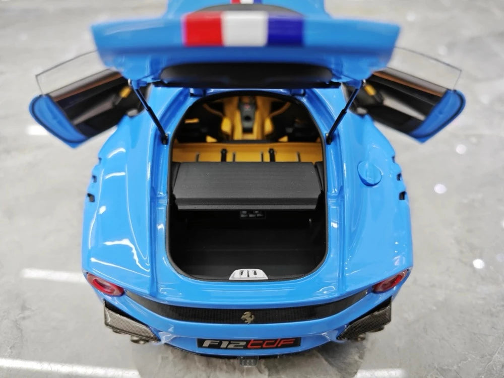 [BBR] 1:18 Ferrari 2015 F12 TDF Cyan Model Car Die-Cast