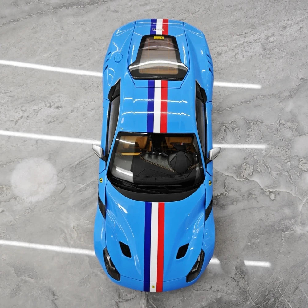 [BBR] 1:18 Ferrari 2015 F12 TDF Cyan Model Car Die-Cast