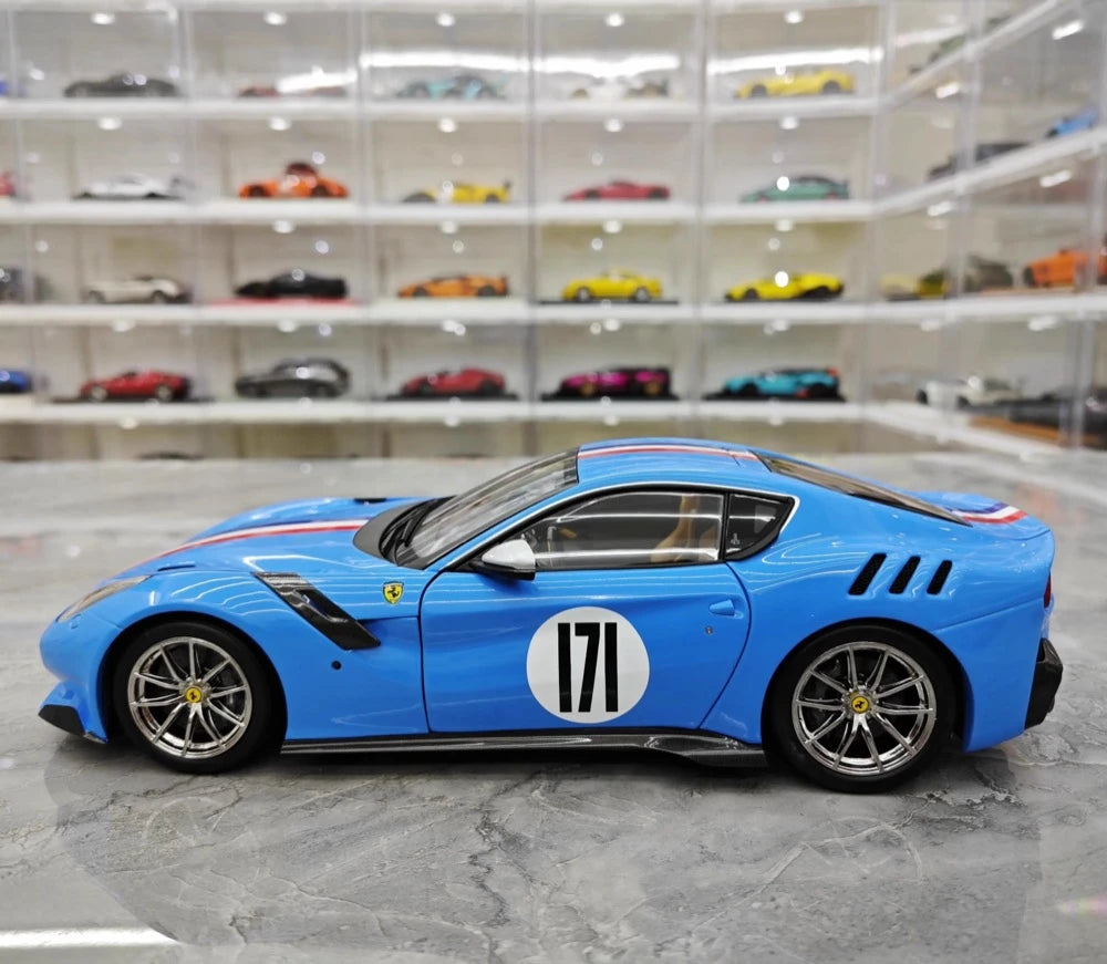 [BBR] 1:18 Ferrari 2015 F12 TDF Cyan Model Car Die-Cast