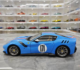 [BBR] 1:18 Ferrari 2015 F12 TDF Cyan voiture miniature Die-Cast