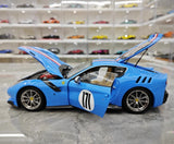 [BBR] 1:18 Ferrari 2015 F12 TDF Cyan voiture miniature Die-Cast