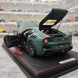 [BBR] 1:18 Ferrari 2015 F12 TDF Matte Green Model Car Die-Cast