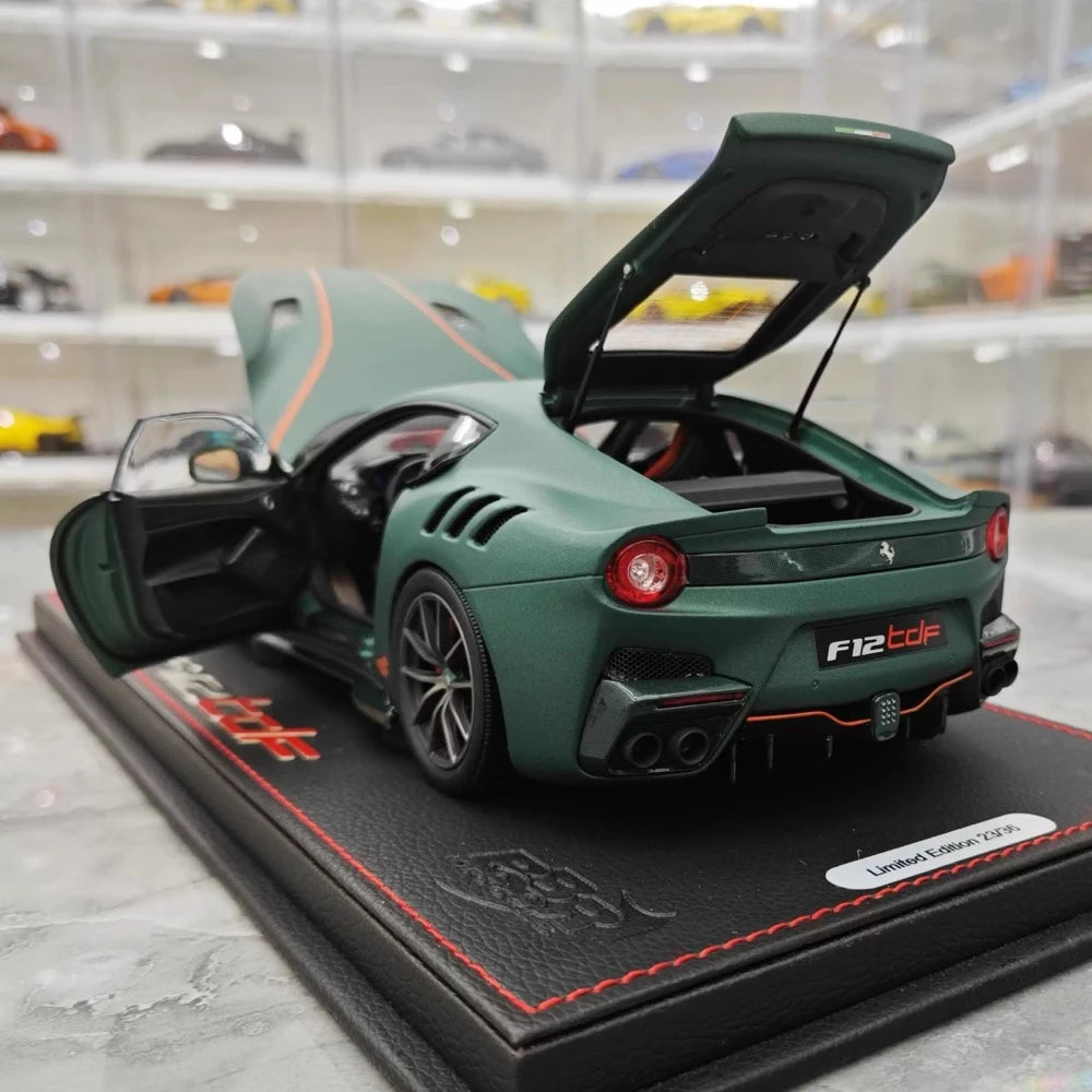 [BBR] 1:18 Ferrari 2015 F12 TDF Matte Green Model Car Die-Cast