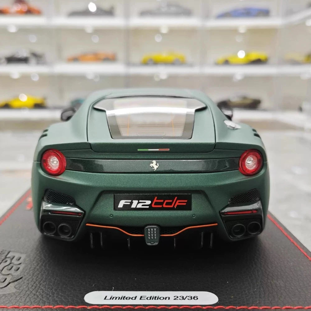 [BBR] 1:18 Ferrari 2015 F12 TDF Matte Green Model Car Die-Cast