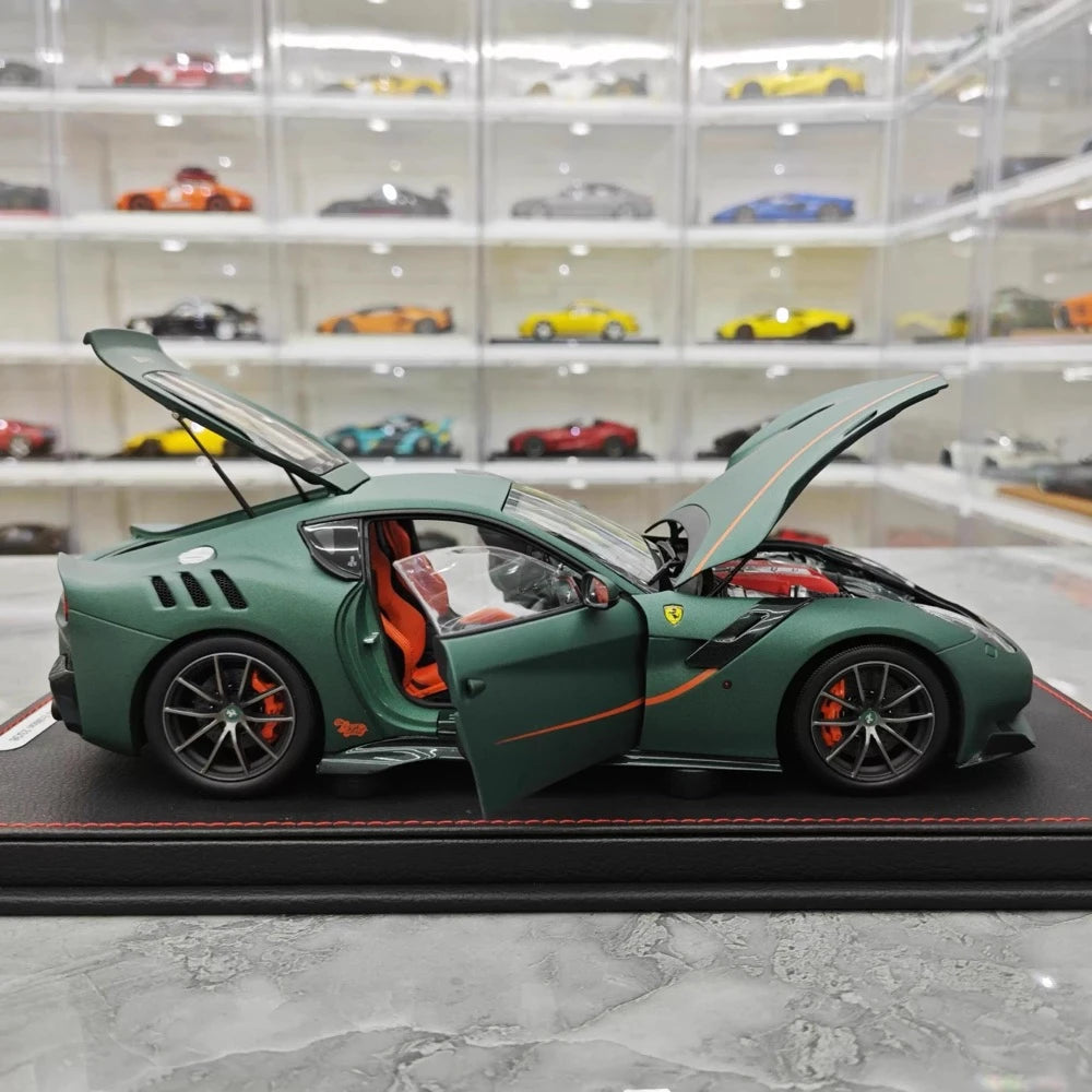 [BBR] 1:18 Ferrari 2015 F12 TDF Matte Green Model Car Die-Cast