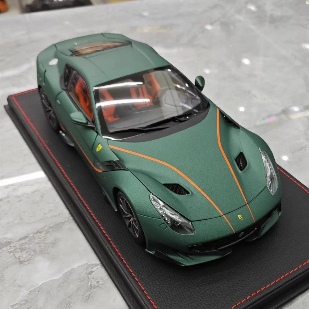 [BBR] 1:18 Ferrari 2015 F12 TDF Matte Green Model Car Die-Cast