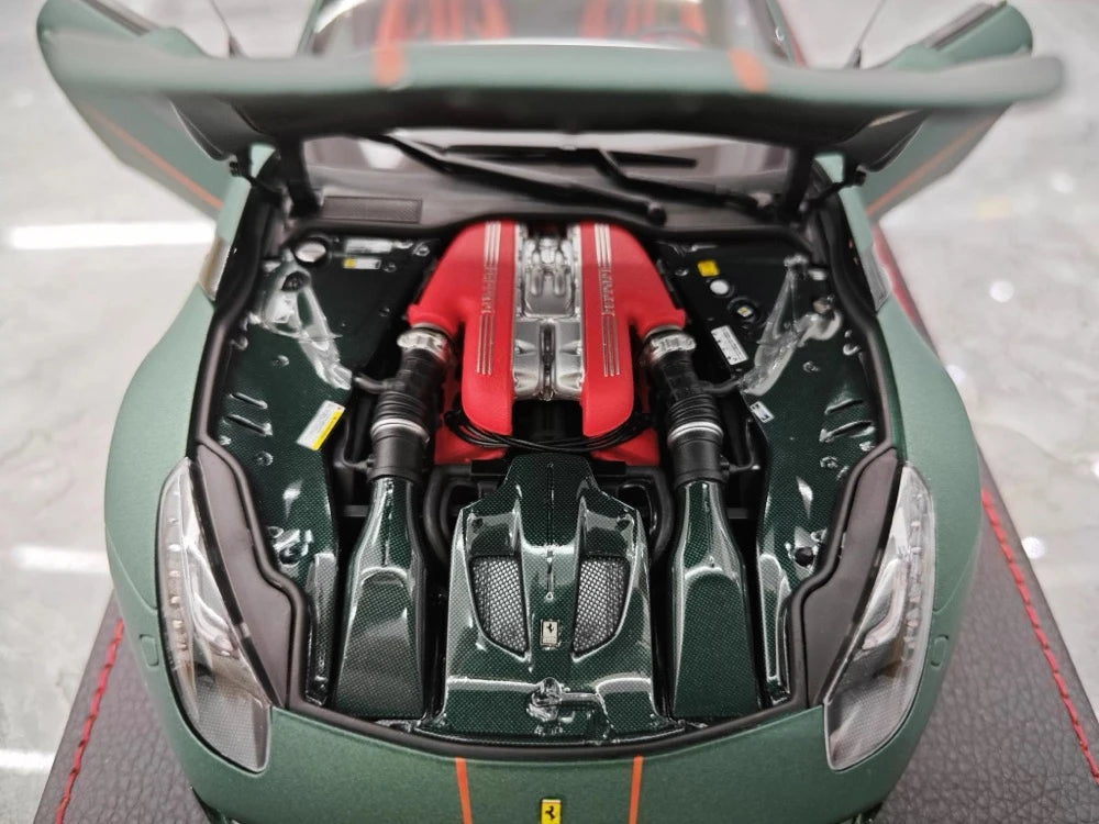 [BBR] 1:18 Ferrari 2015 F12 TDF Matte Green Model Car Die-Cast