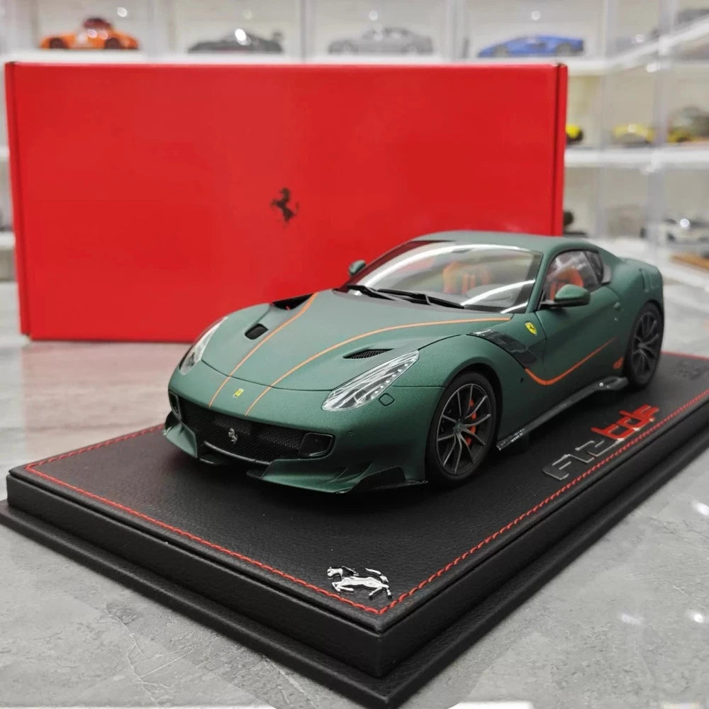 [BBR] 1:18 Ferrari 2015 F12 TDF Matte Green Model Car Die-Cast