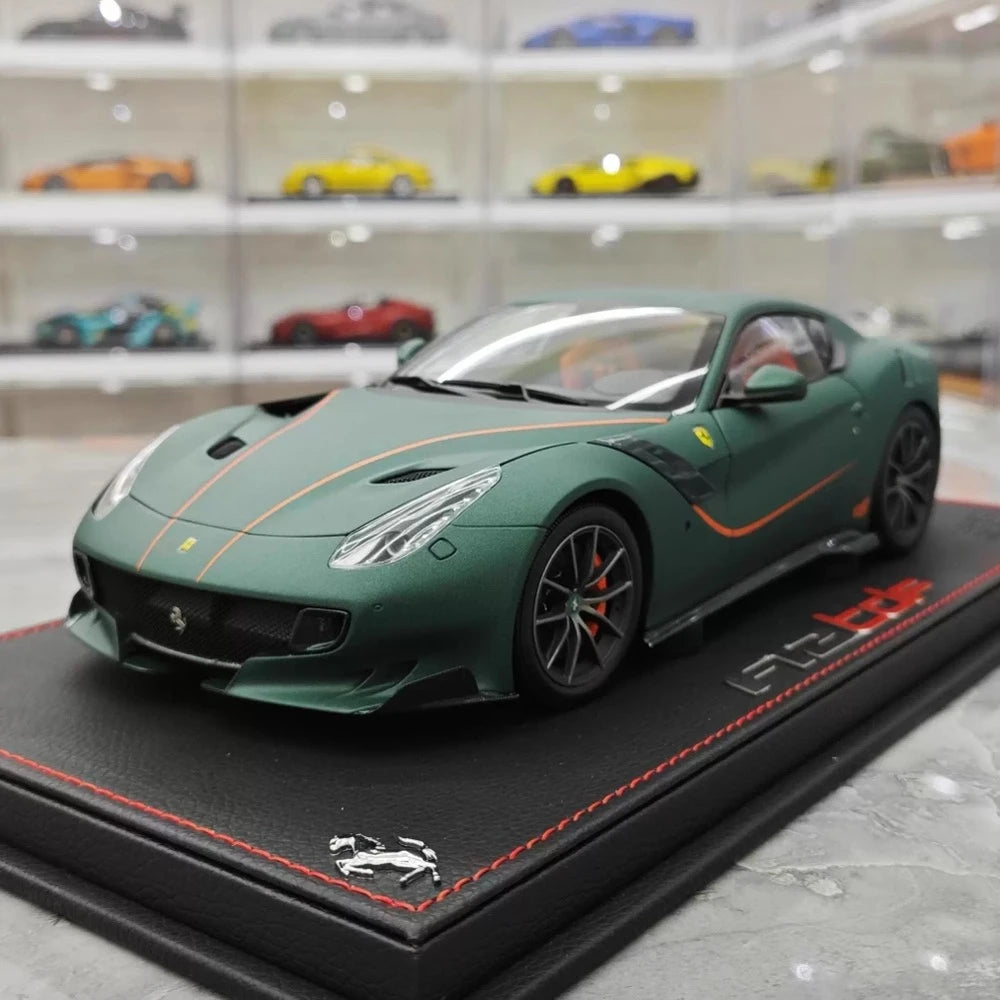 [BBR] 1:18 Ferrari 2015 F12 TDF Matte Green Model Car Die-Cast