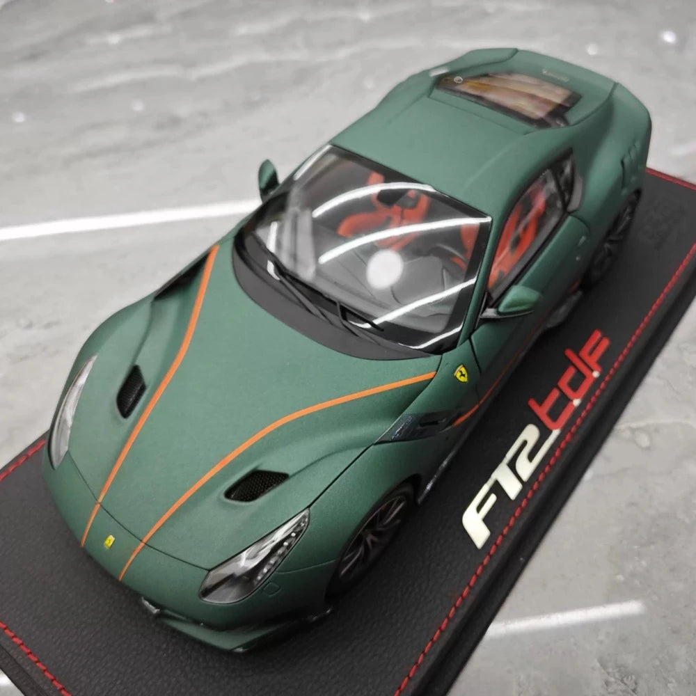 [BBR] 1:18 Ferrari 2015 F12 TDF Matte Green Model Car Die-Cast