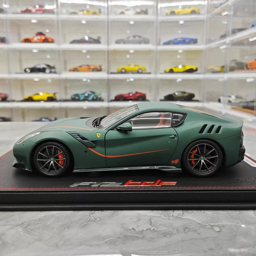 [BBR] 1:18 Ferrari 2015 F12 TDF Matte Green Model Car Die-Cast