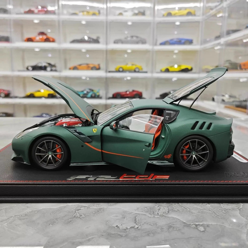 [BBR] 1:18 Ferrari 2015 F12 TDF Matte Green Model Car Die-Cast