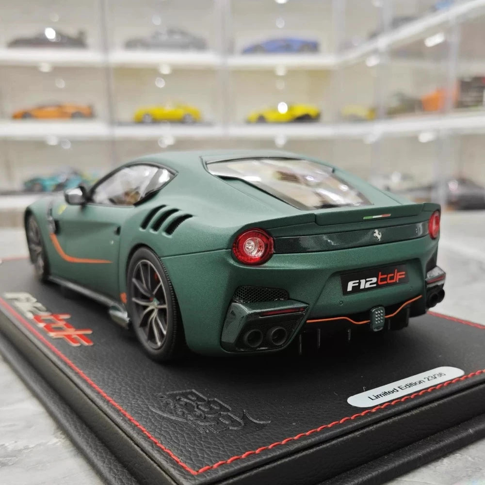 [BBR] 1:18 Ferrari 2015 F12 TDF Matte Green Model Car Die-Cast