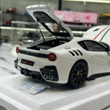 BBR Ferrari 2015 F12tdf Bianco Avus Italian Flag 1:18 – Modello in resina da collezione