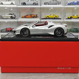 BBR Ferrari 2018 488 Pista Spider Argento Nurburgring 1:18 – Modello di resina collezionabile