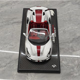 BBR Ferrari 2018 488 Pista Spider Argento Nurburgring 1:18 – Modello di resina collezionabile