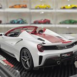 BBR Ferrari 2018 488 Pista Spider Argento Nurburgring 1:18 – Modello di resina collezionabile