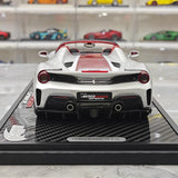 BBR Ferrari 2018 488 Pista Spider Argento Nurburgring 1:18 – Modello di resina collezionabile