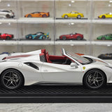BBR Ferrari 2018 488 Pista Spider Argento Nurburgring 1:18 – Modello di resina collezionabile