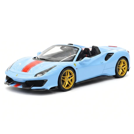 BBR Ferrari 2018 488 Pista Spider Azzurro La Plata 1:18 – Resina de Modelo de Resina de Colección