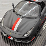 BBR Ferrari 2018 488 Pista Spider Nero Daytona 1:18 – Resina modello in resina collezionabile