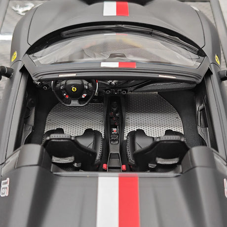 BBR Ferrari 2018 488 Pista Spider Nero Daytona 1:18 – Resina de Modelo de Resina de Colección