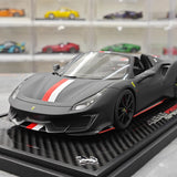 BBR Ferrari 2018 488 Pista Spider Nero Daytona 1:18 – Resina modello in resina collezionabile
