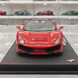 BBR Ferrari 2018 488 Pista Spider Rosso Corsa 1:18 – Modello di resina collezionabile