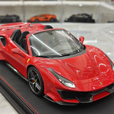 BBR Ferrari 2018 488 Pista Spider Rosso Corsa 1:18 – Modello di resina collezionabile