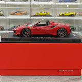 BBR Ferrari 2018 488 Pista Spider Rosso Corsa 1:18 – Modello di resina collezionabile